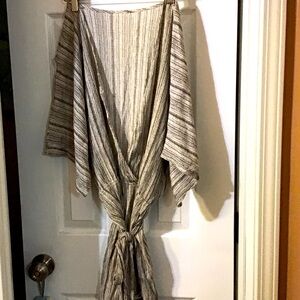 Striped Tan and Brown Home Accent Throw